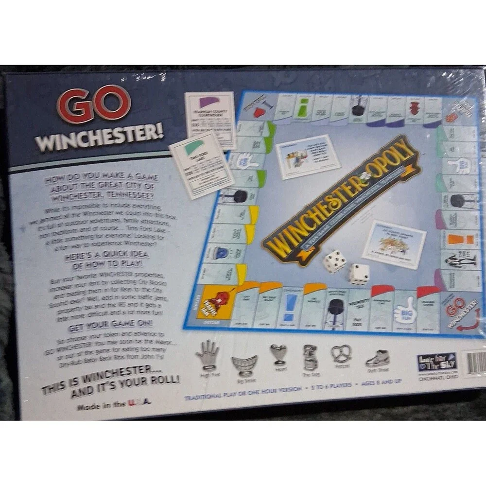 Winchester Opoly, TN Edition new sealed board game